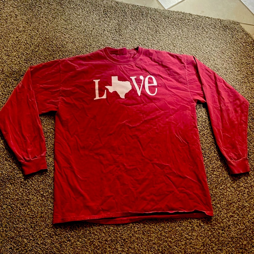 Charlie Southern Texas Love TShirt Crimson Red sizeXL oversized